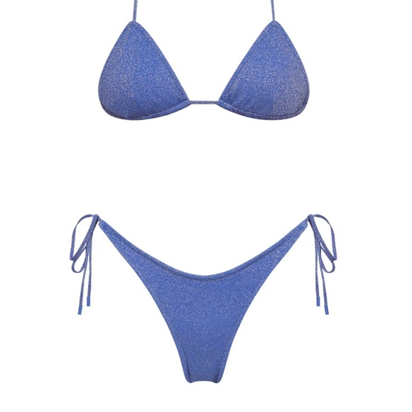 triangl swimwear Other - Triangl Swimwear Shiny Blue Bikini